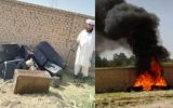 طالبان آلات موسیقی را به آتش کشیدند!